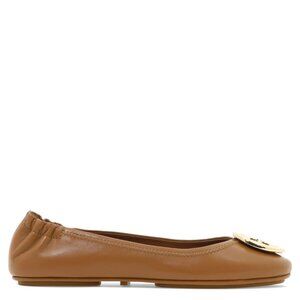 Tory Burch Minnie Travel Ballet With Metal Logo US 7 Women